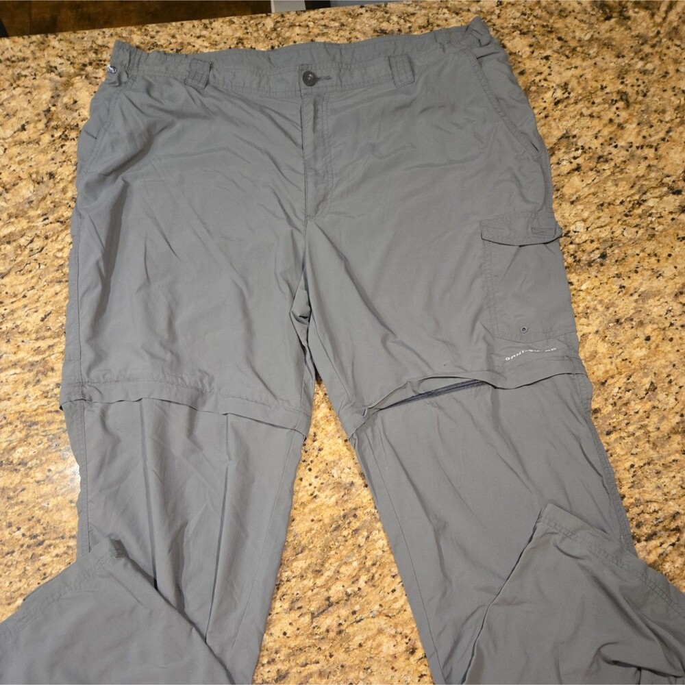 Columbia PFG Men’s Convertible Zip Off Cargo Pants zip off Olive Green |40x32